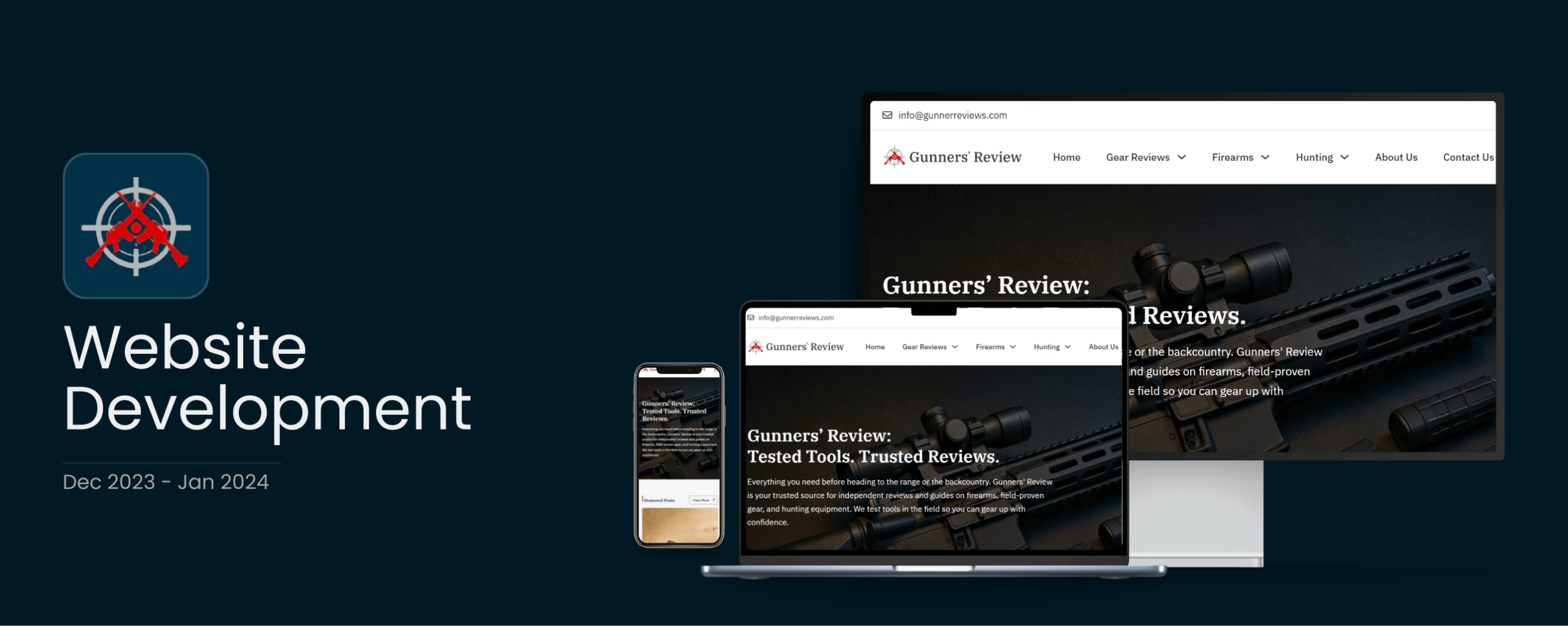Gunners' Review Web Development case study thumbnail