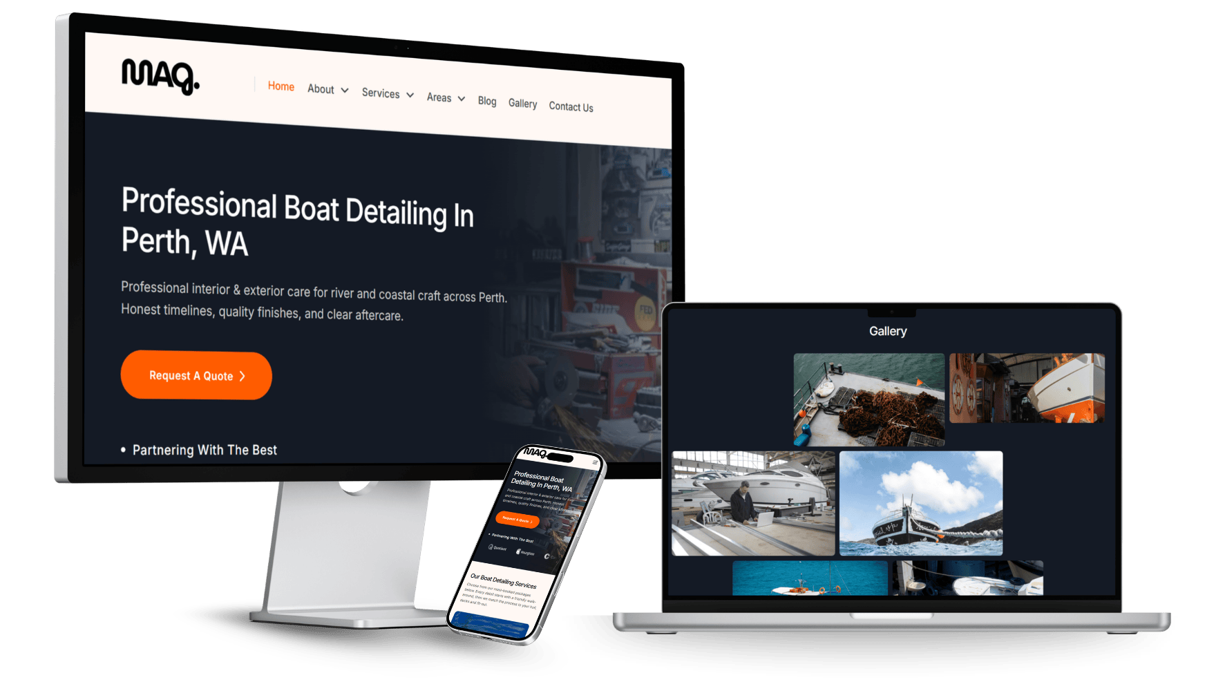 Dynamic Website project thumbnail [landing page]
