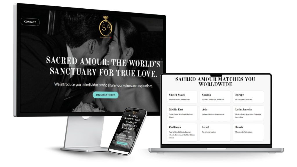 Sacred Amour project thumbnail [landing page]