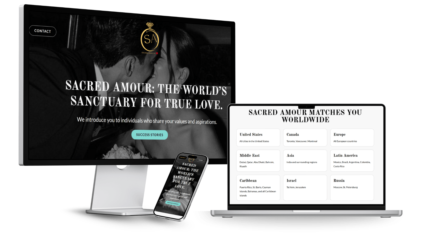 Sacred Amour project thumbnail [landing page]
