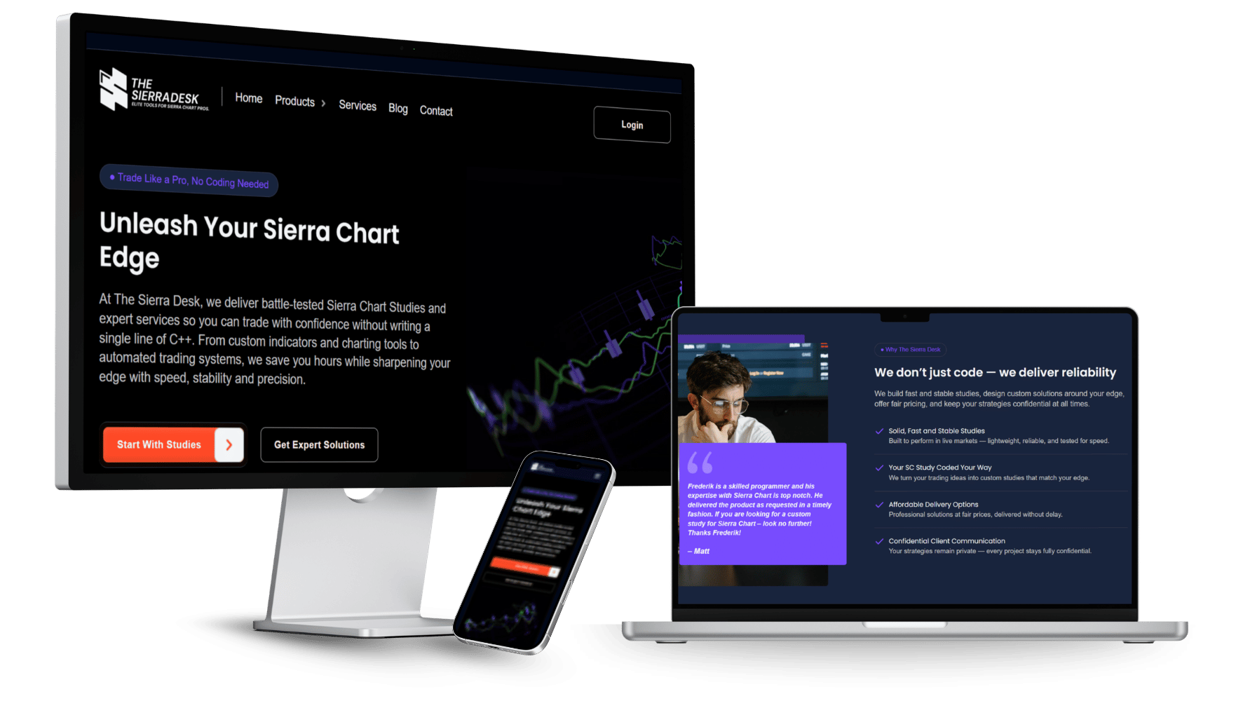 The Sierra Desk project thumbnail [landing page]