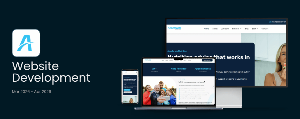 Accelerate Nutrition Web Development case study thumbnail